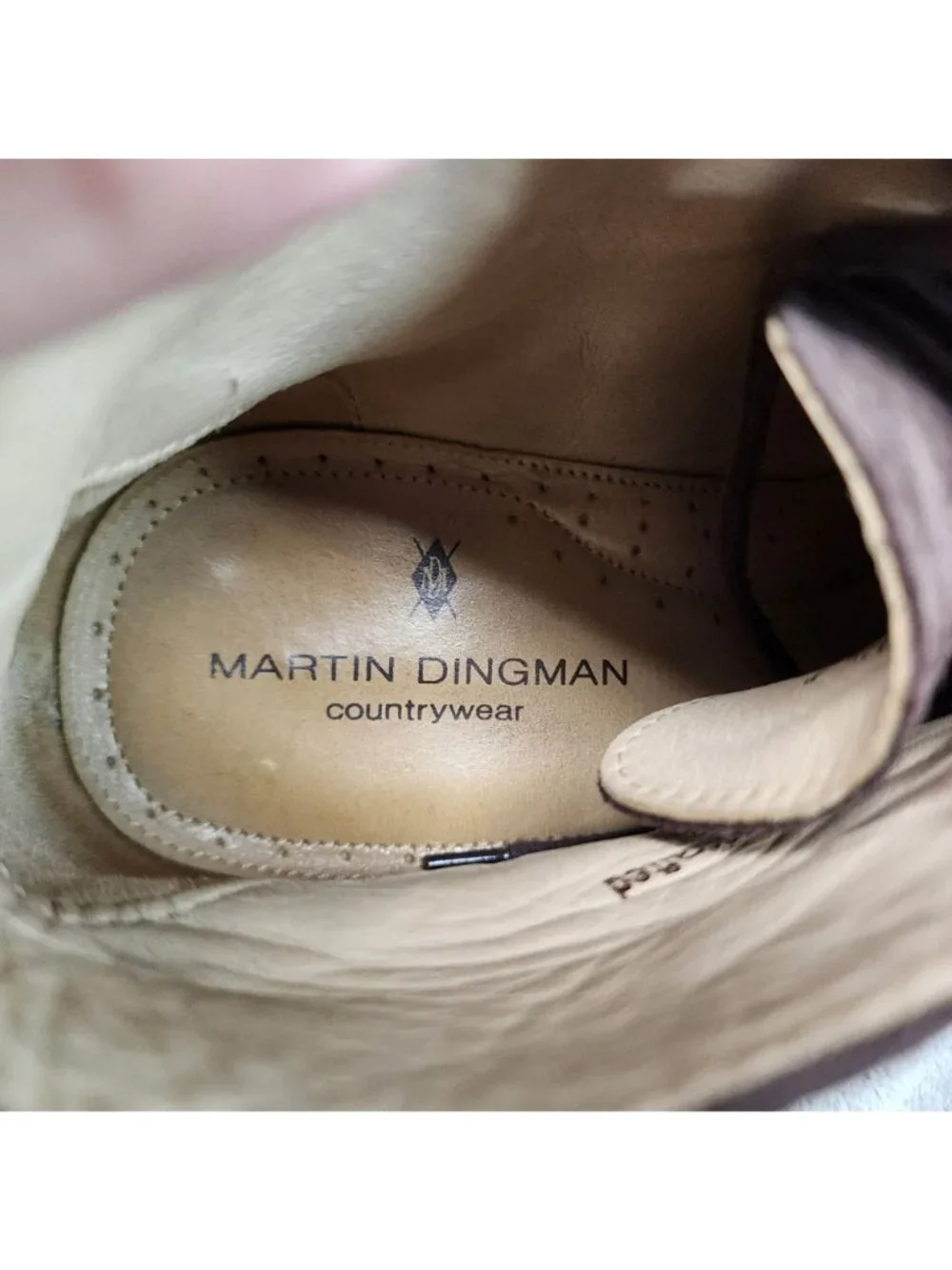 Martin Dingman Shoes Mens Size 11.5 Brown Suede Lace Up Chukka Boots *Read*